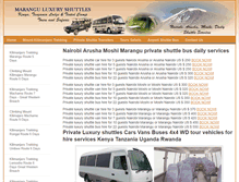 Tablet Screenshot of marangushuttles.com